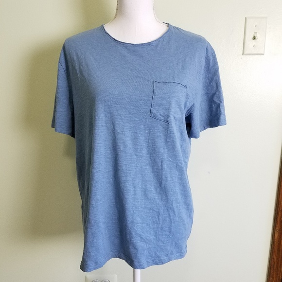 Zara Tops - ZARA essentials blue t-shirt large